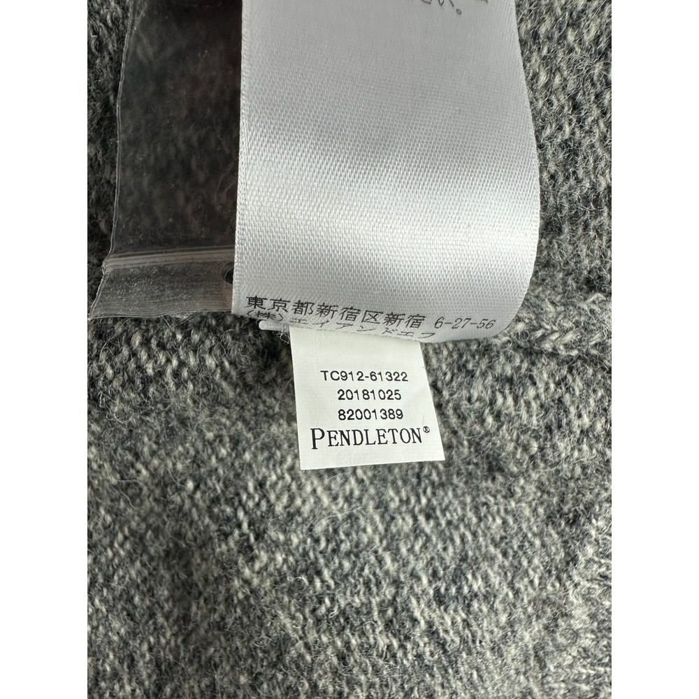 Pendleton Gray Washable Shetland Wool Cardigan Sw… - image 7